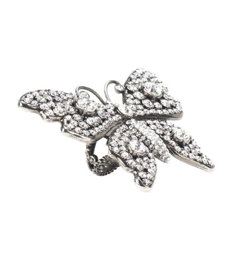 gucci crystal butterfly ring|Gucci Fashion Rings .